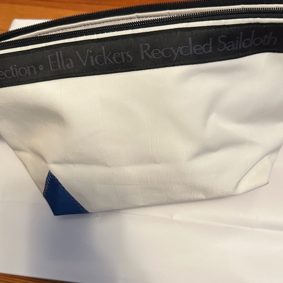 Blue and White Cosmetic Bag - Picture 2 of 5